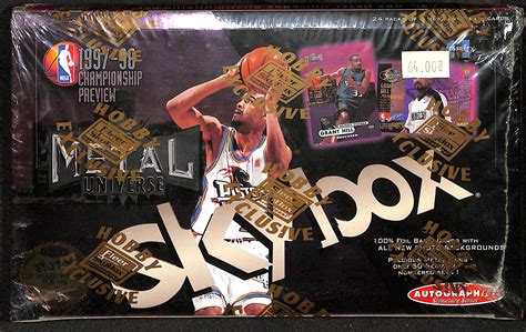 1997-98 fleer metal universe basketball box|metal universe basketball boxes.